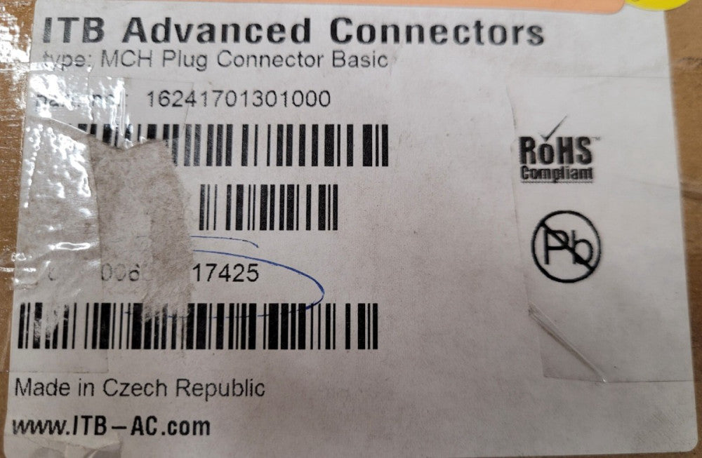 New, Harting, 16241701301000, Mch Plug Connector For Basic Side Mounting