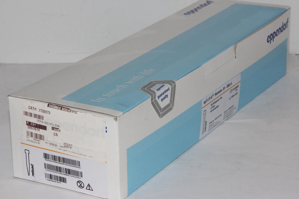 EPPENDORF 022491547 10x96 20 to 300 µL epT.I.P.S. Reloads PP Pipette Tips
