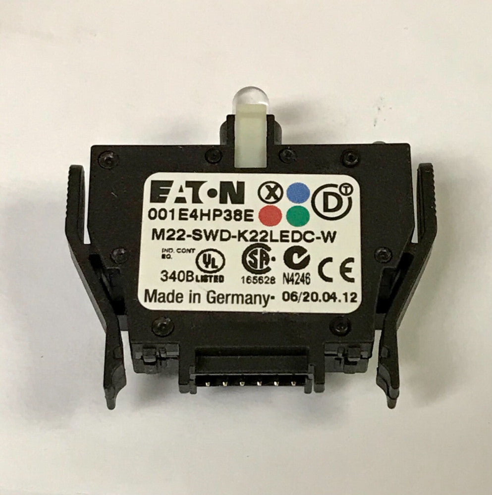 EATON M22 SWD K22LEDC W Clear White LED-W 3 Position Contact Block Module