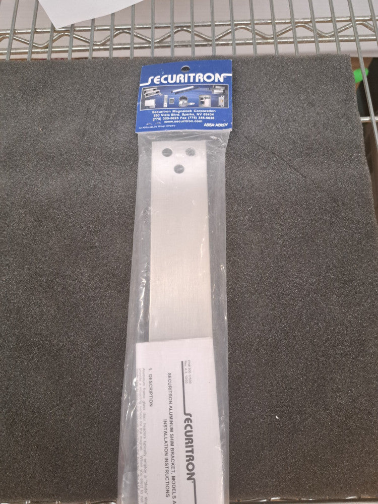New, Securitron, ASB-82CL, Aluminum Spacer Bracket for M82 Magnalock