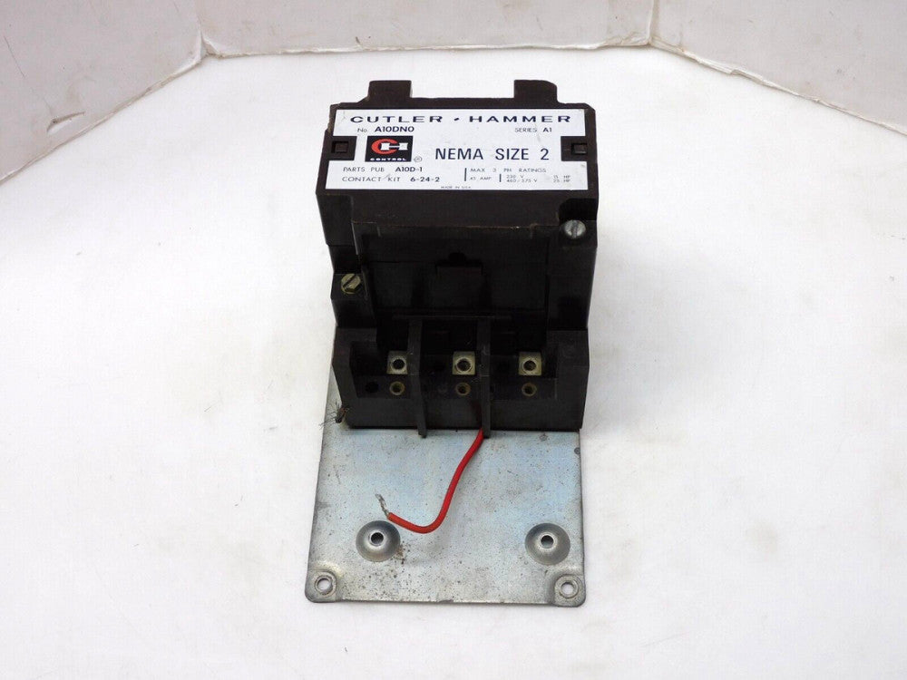 CUTLER HAMMER A10DN0 SER A1 NEMA SIZE 2 CONTACTOR 120V COIL