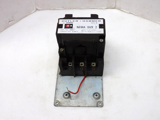 CUTLER HAMMER A10DN0 SER A1 NEMA SIZE 2 CONTACTOR 120V COIL