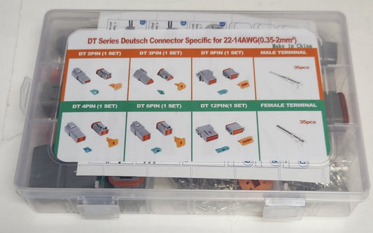 DT Series E TING 5 DEUTSCH Connector Kit 22-14 AWG .35-2mm Waterproof 2-8 PIN