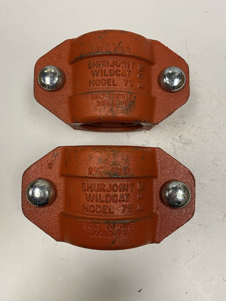 Lot of 2 Shurjoint 2-1/2" Wildcat Model 79 Coupling Unused 