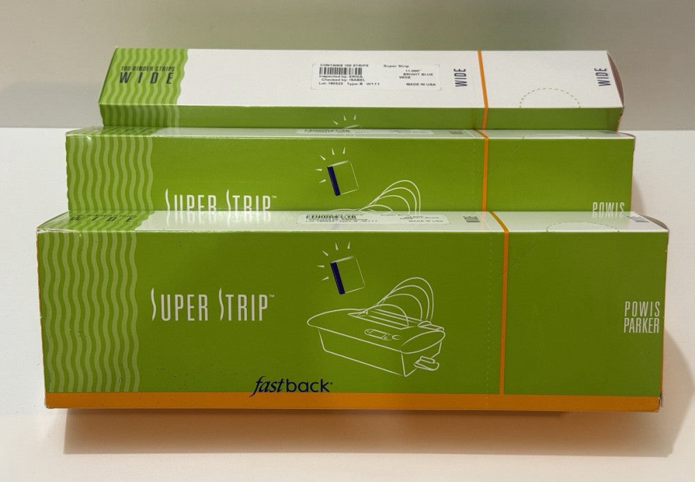 Lot of 3 - Powis Fastback 11" Wide Bright Blue Super Strip W111 - 100 Per Box