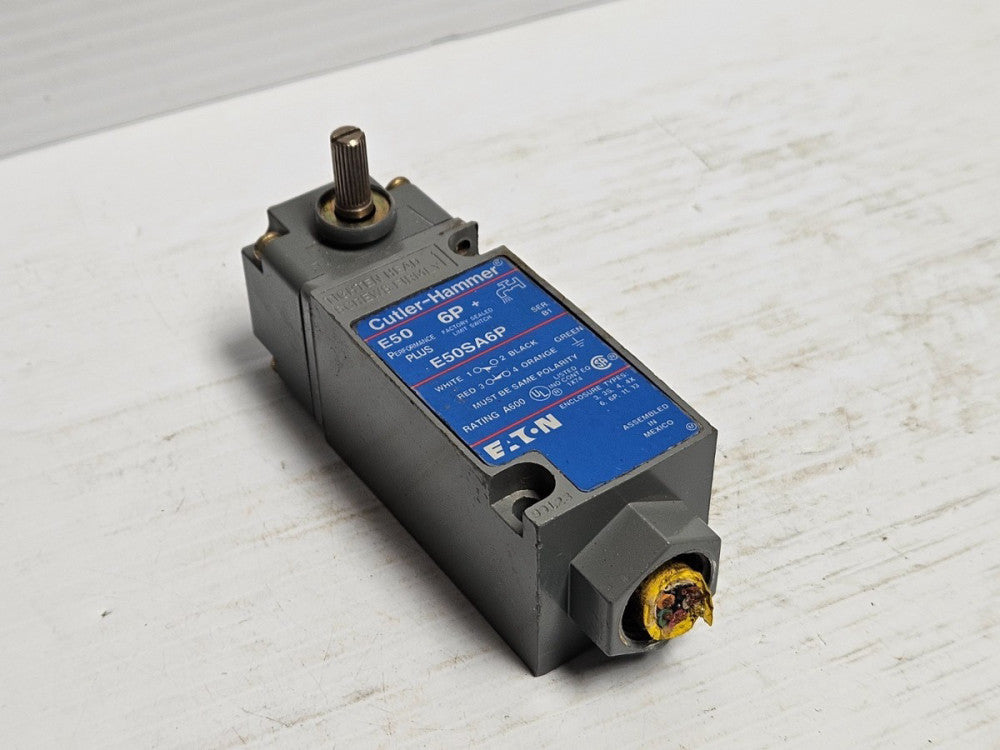 Cutler Hammer Limit Switch E50SA6P Ser B1 E50DR1 Ser A1 - USED