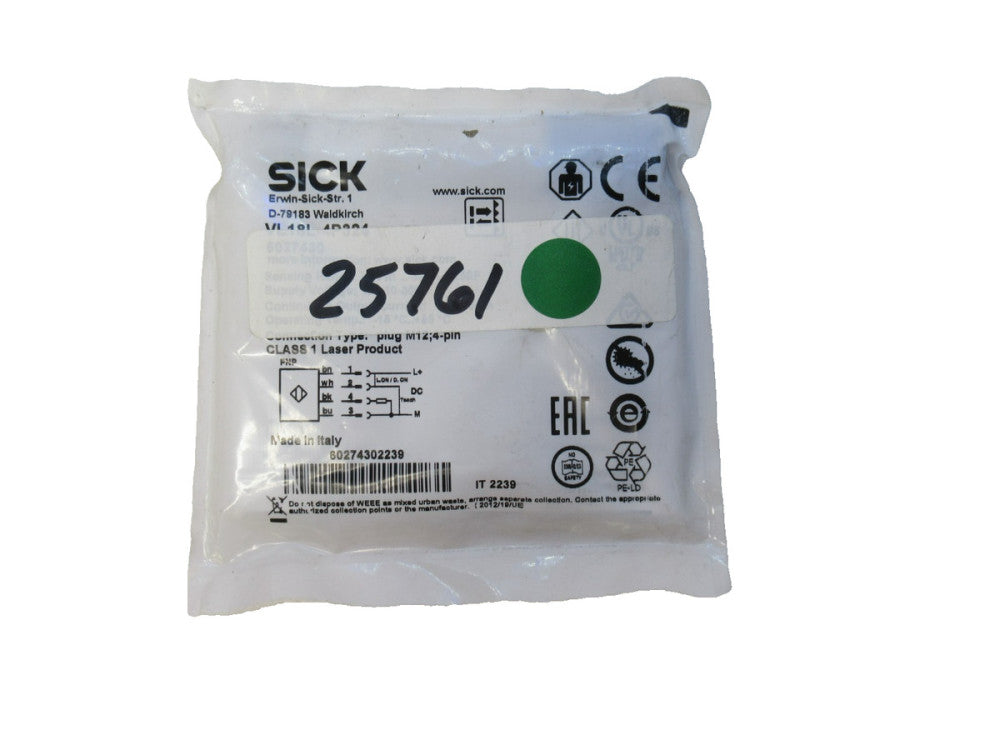 Sick VL18L-4P324 , VL18L4P324 10-30V Proximity Switch (New)
