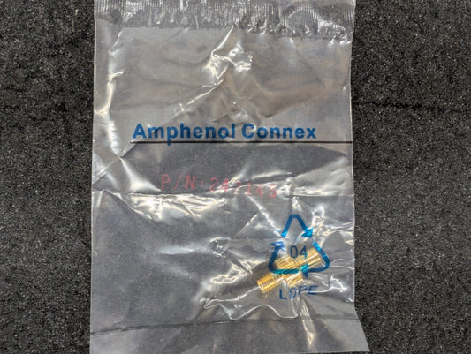 New, Amphenol, 242145, COAX ADAPT SMA TO SMB