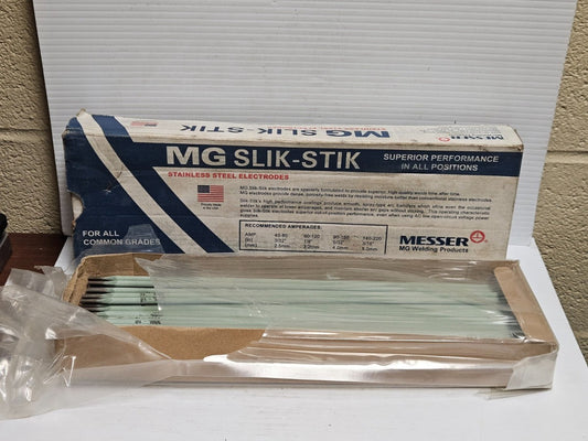 83Pcs 6 Lbs Messer MG 6308L Slik-Stik Electrode E308L-16 AWS A5.4 1/8" X 14" New