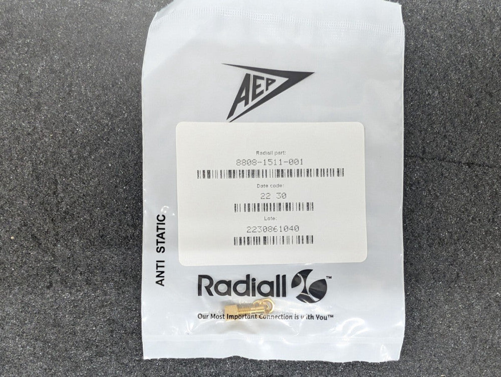 New, Radiall, 8808-1511-001, 75 OHM / EDGE CARD JACK MALE GOLD