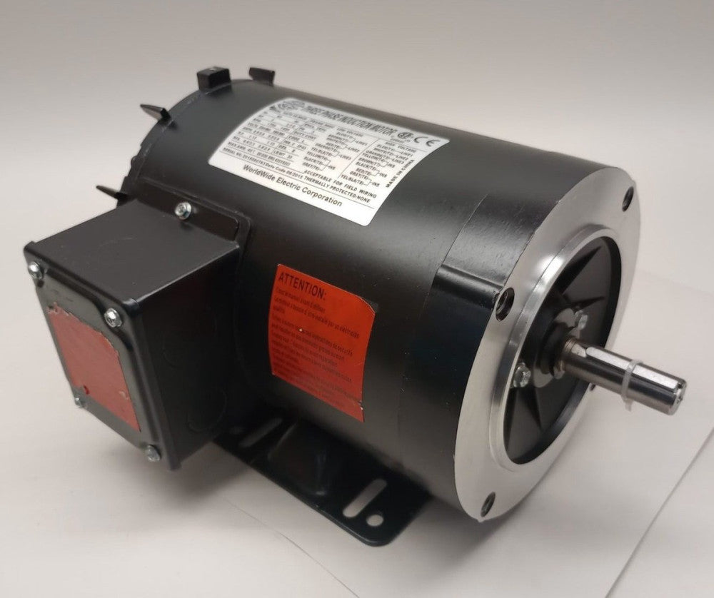 WorldWide Electric NAT2-18-56CB Electric Motor 3ph 2/1.5hp 1725/1425rpm 56HC