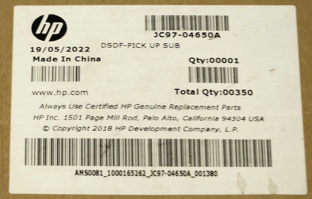 HP HEWLETT PACKARD JC9704650A JC61 07680A DSDF PICK UP Roller Sub Assembly