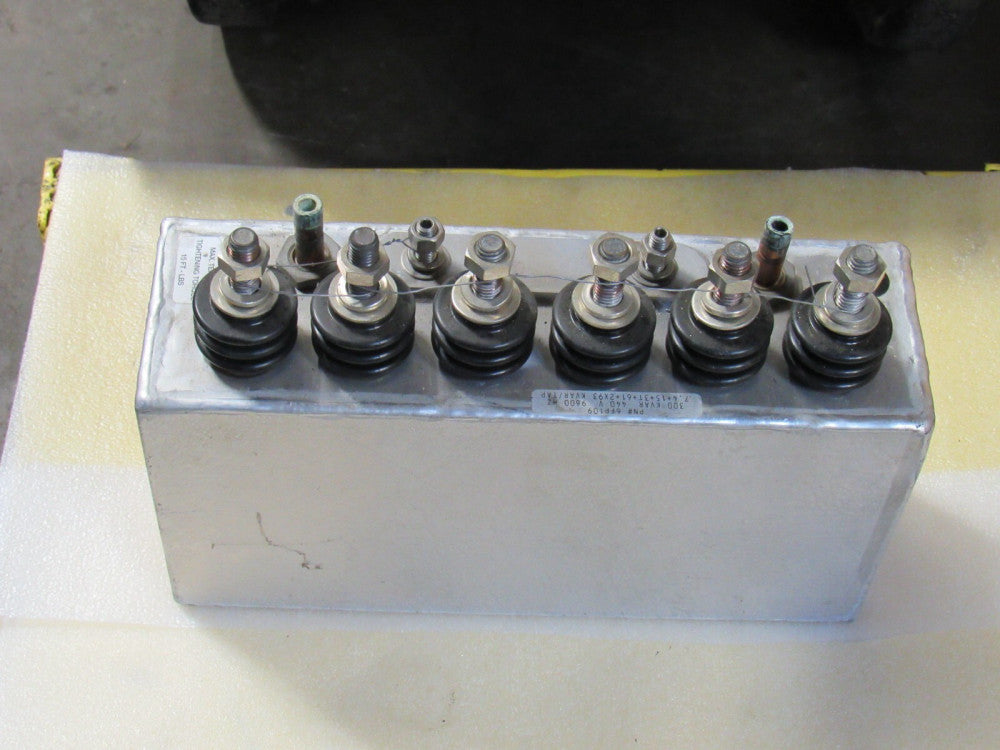 AJAX TOCCO CAPACITOR 6FP109 300KVAR 440V 1PH 6MFD/TAP - USED