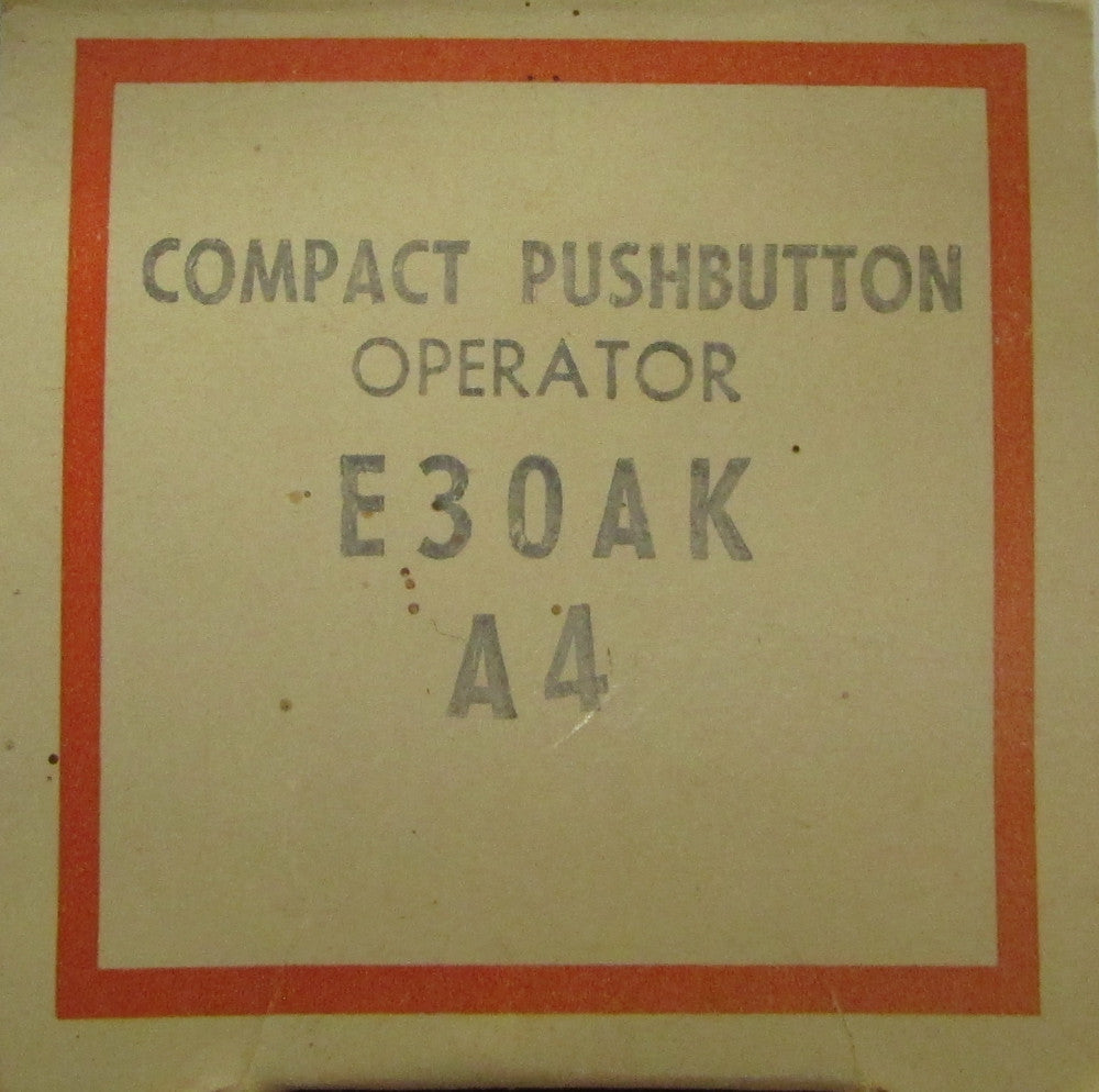 CUTLER HAMMER E30AK A4 Compact Push Button Operator OFF