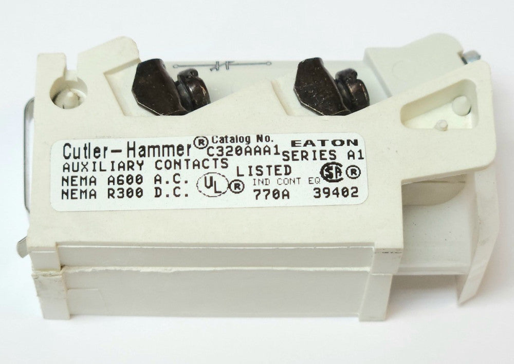 EATON CUTLER HAMMER C320AAA1 Vacuum Contactor Auxiliary Contact 2 NO 2 NC V200