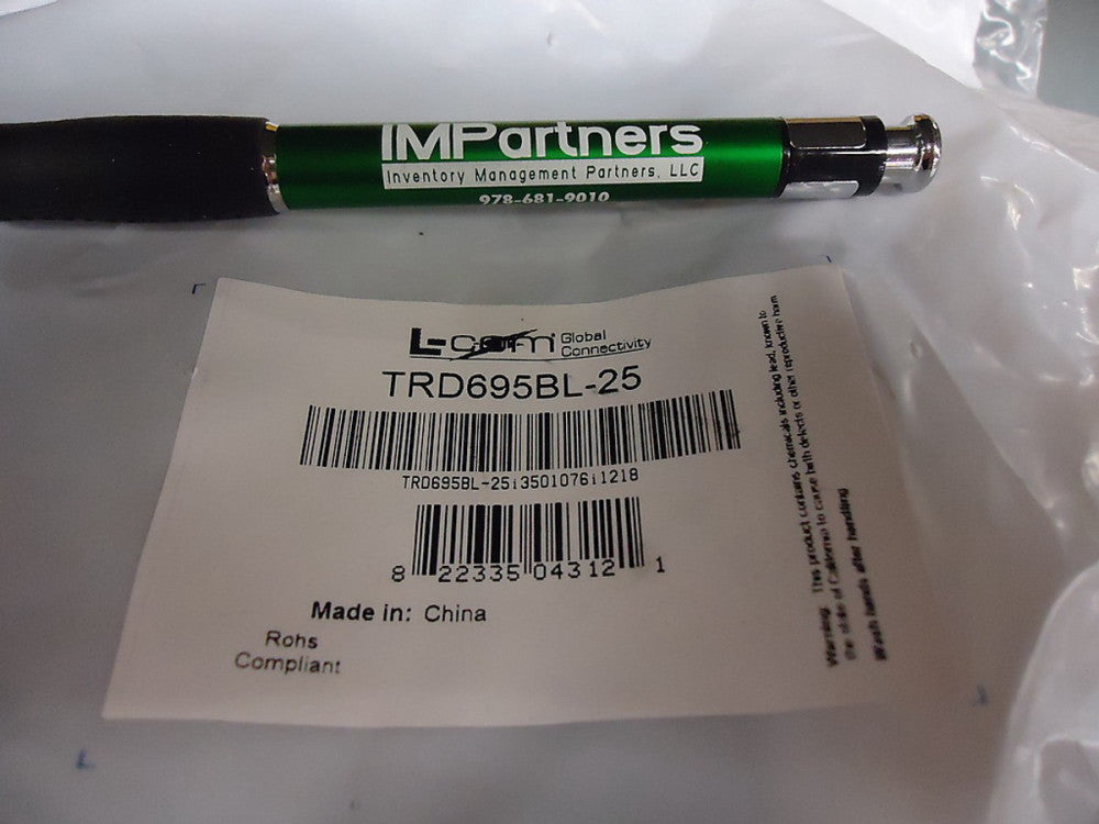 L-COM TRD695BL-25 RJ45 / RJ45 CAT6 25" Blue Cable. Brand New!