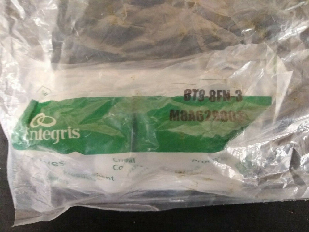 New, Entegris, BT8-8FN-3, T-Adapter, 1/2" X 1/2" MNPT X 1/2"