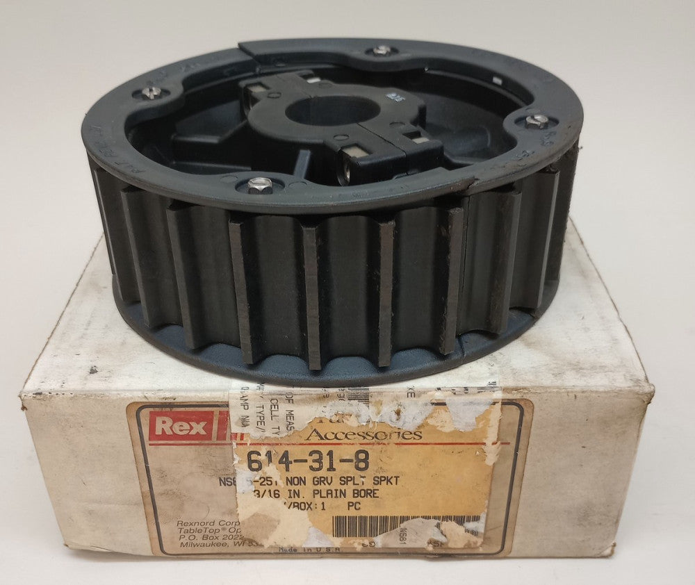 Rexnord 614-31-8 Split Sprocket NS815-25T 1-3/16" Plain Bore