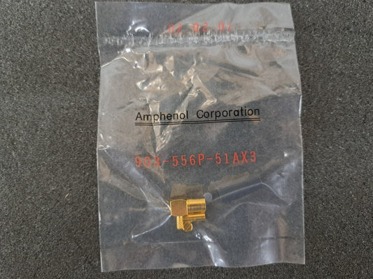 New, Amphenol, 903-556P-51AX3, Conn SMB PL 0Hz to 10GHz 50Ohm Crimp ST Cable