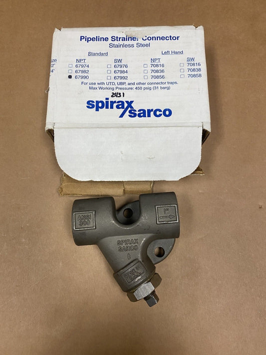 Spirax Sarco 1" SS Pipeline Strainer Connector 67990 Unused - Open Box 