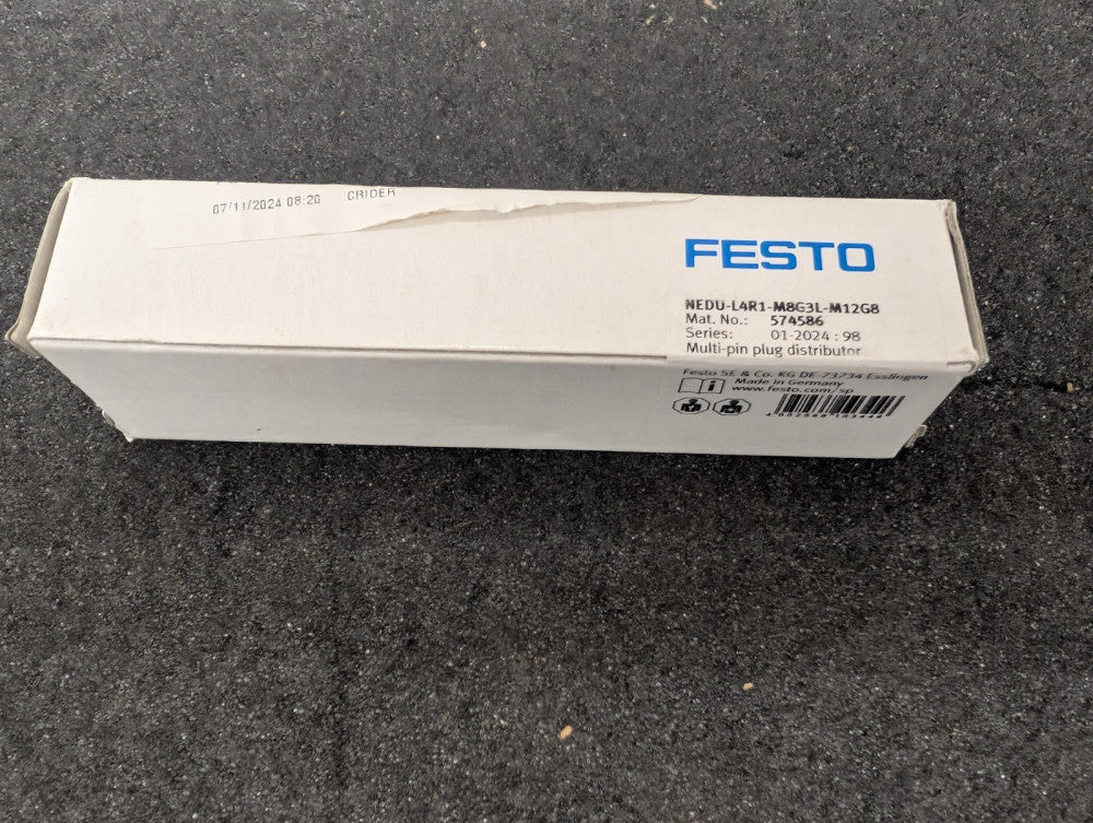 New, Festo, NEDU-L4R1-M8G3L-M12G8, MULTI-PIN PLUG DISTRIBUTOR