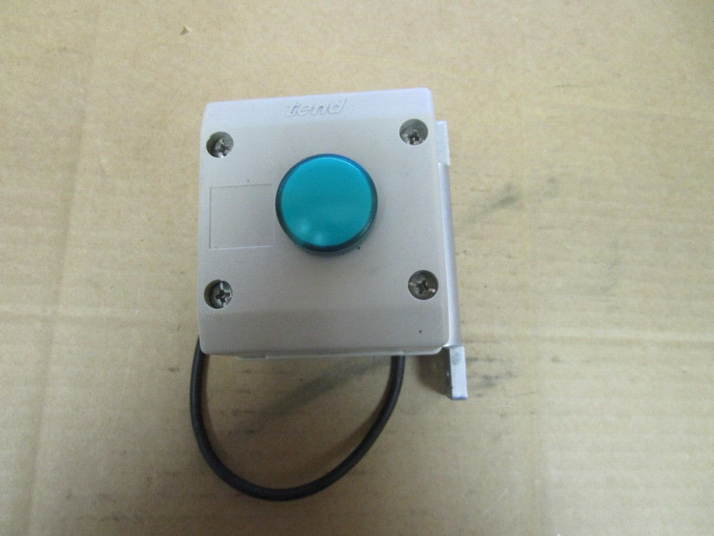 TEND GREEN PUSHBUTTON STATION ENCLOUSURE w/ INDICATOR LIGHT ZBV-6