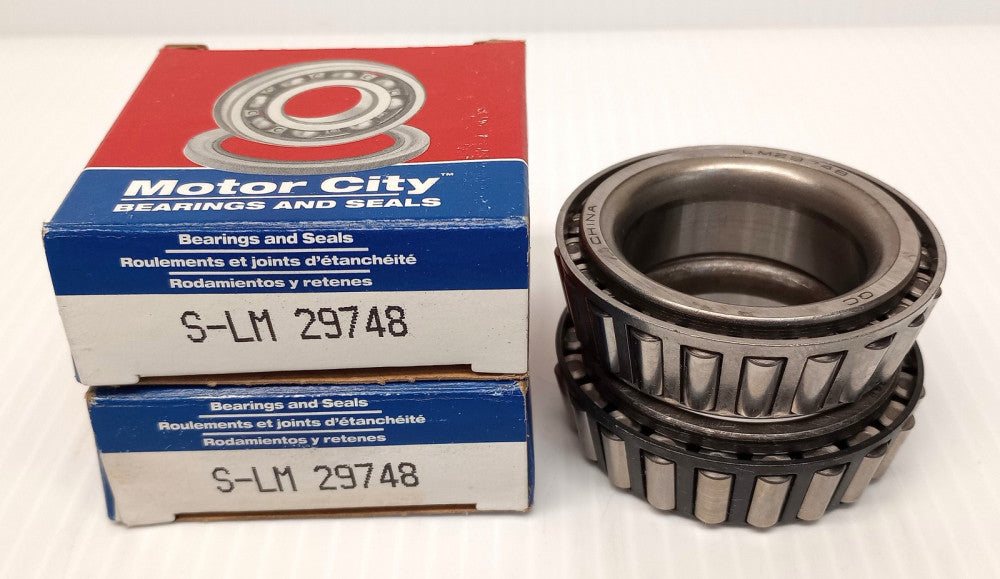 Motor City S-LM29748 Tapered Roller Bearing Cone SLM29748 (Pack Of 2)