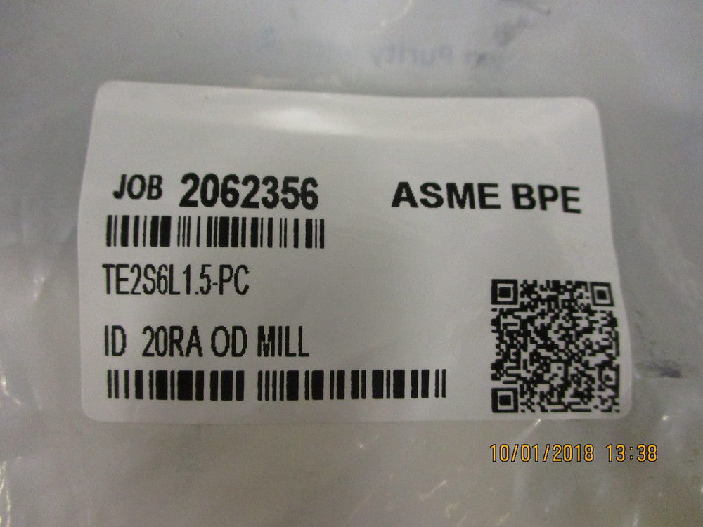 TE2S6L1.5-PC Maxpure BPE Series 1-1/2 90 Degree Elbow, T316L BRAND NEW!