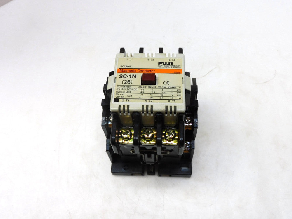 FUJI ELECTRIC SC-1N MAGNETIC CONTACTOR 200-220V COIL 60Hz