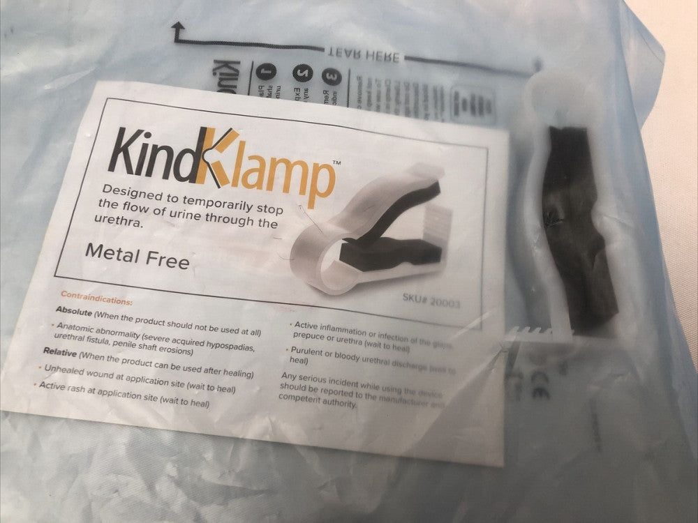 Bioderm Kind Klamp Urinary Metal Free Penile Clamp for Male Urinary Incontinence