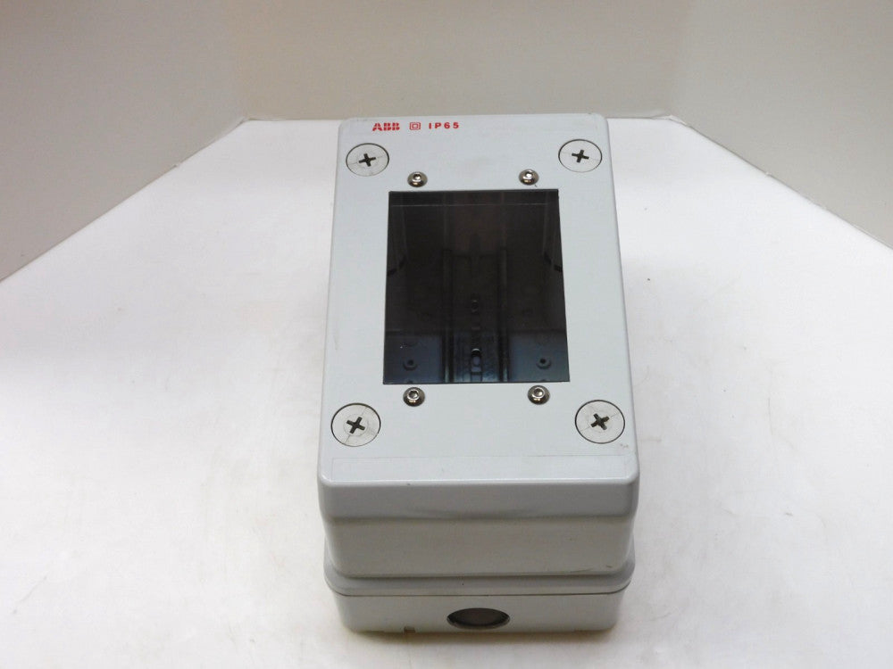 ABB IP65 SEE IN PLASTIC ELECTRICAL ENCLOSURE M128040000 8"x5"x5-1/4" IN DEPTH #3