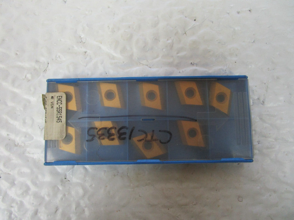 Lot Of 9 Valenite ENCC-55R1545  Carbide Inserts
