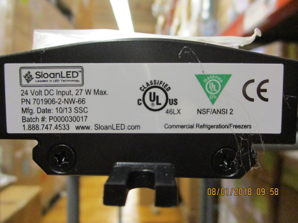701906-2-NW-66 Sloan Refrigerator Display Case Light 66"; Input: 24 V BRAND NEW!