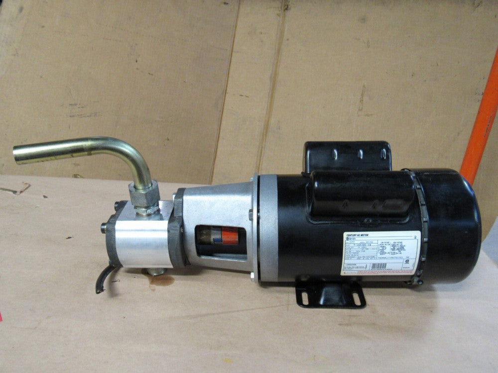 AO SMITH AC MOTOR 7-165380-04 C777 1PH 1.5 HP W/ REXROTH GEAR PUMP F 000 510 707