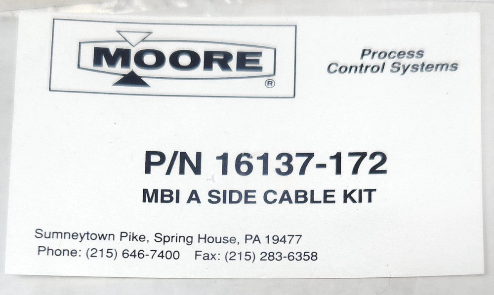 MOORE SIEMENS 16137 172 MBI A SIDE CABLE KIT IBM 84784 APACS