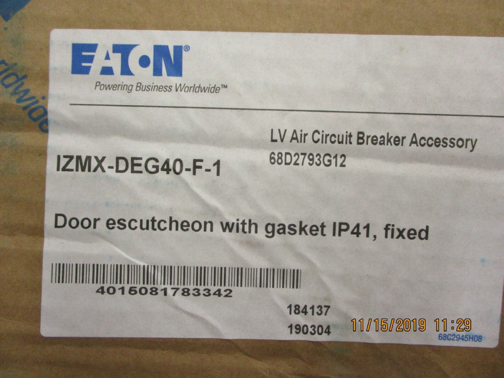 EATON-184137-Door sealing frame IP41 fixed mounted design MODEL # IZMX-DEG40-F-1