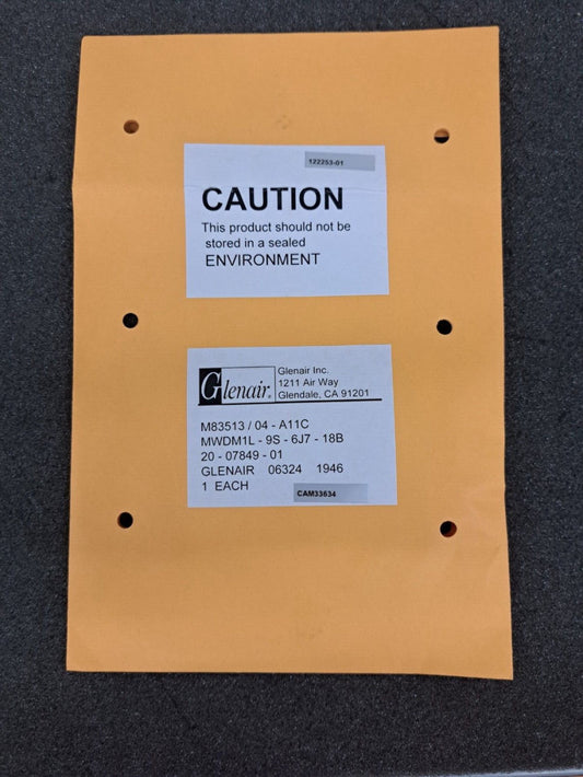 New, Glenair, M83513/04-A11C, MICRO D CONNECTOR