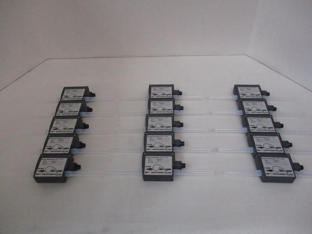 TOKYO KEISO LOT OF 15 VXP1100TT VORTEX FLOWMETER