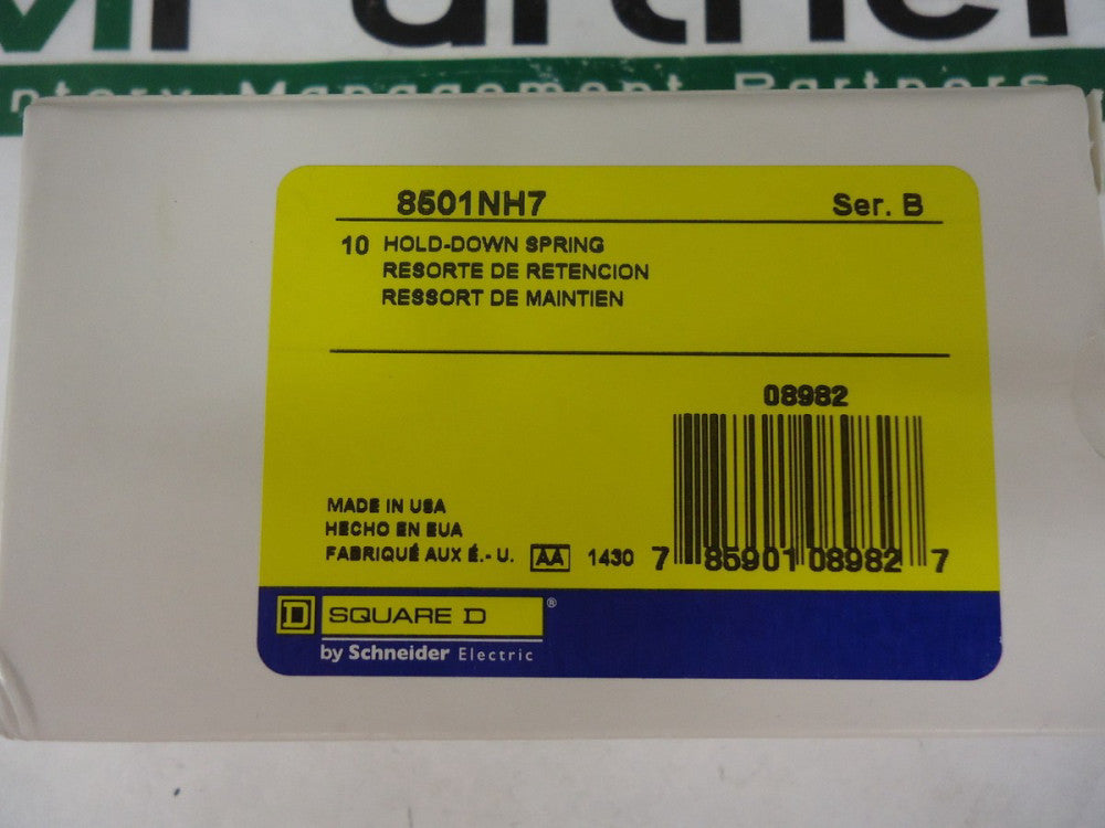 8501NH7, Schneider Electric, Relay SKT Resting Spring Clip, BRAND NEW!
