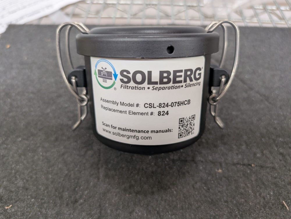 New, Solberg, CSL-824-075HCB, Inlet Vacuum Filter Assembly Filter Element 824