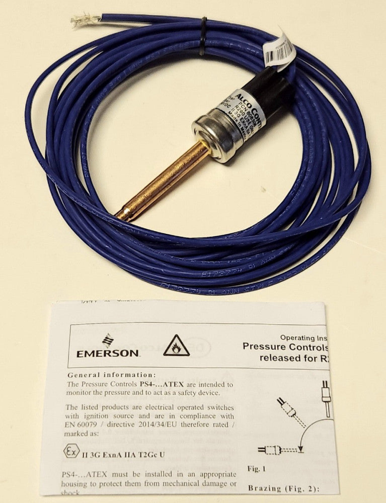 EMERSON ALCO CONTROLS PS4-W1 808306 0.2/1.4 Bar Pressure Switch PS4 W1 ATEX PCN