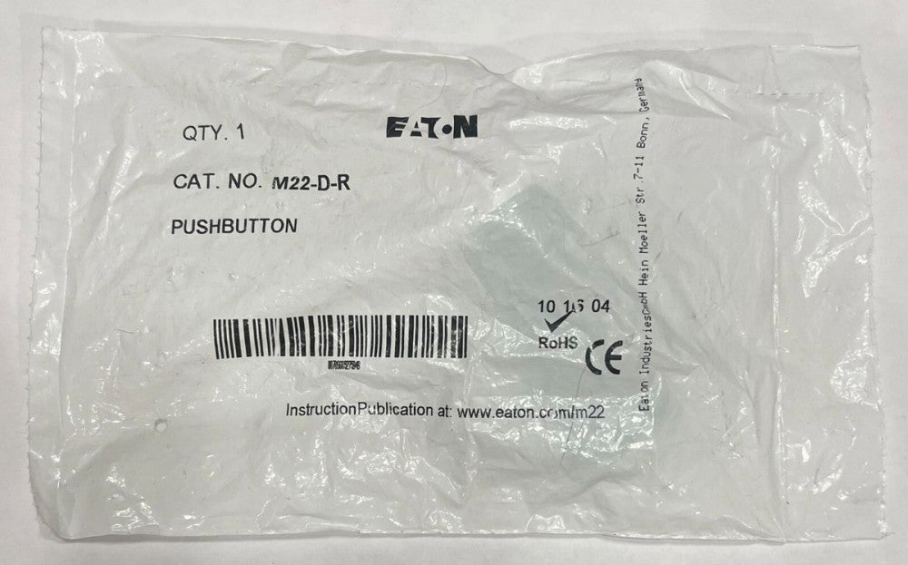 EATON M22 D R Red Push Button M22-D-R