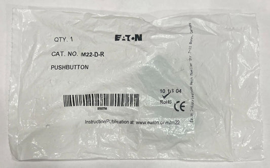 EATON M22 D R Red Push Button M22-D-R