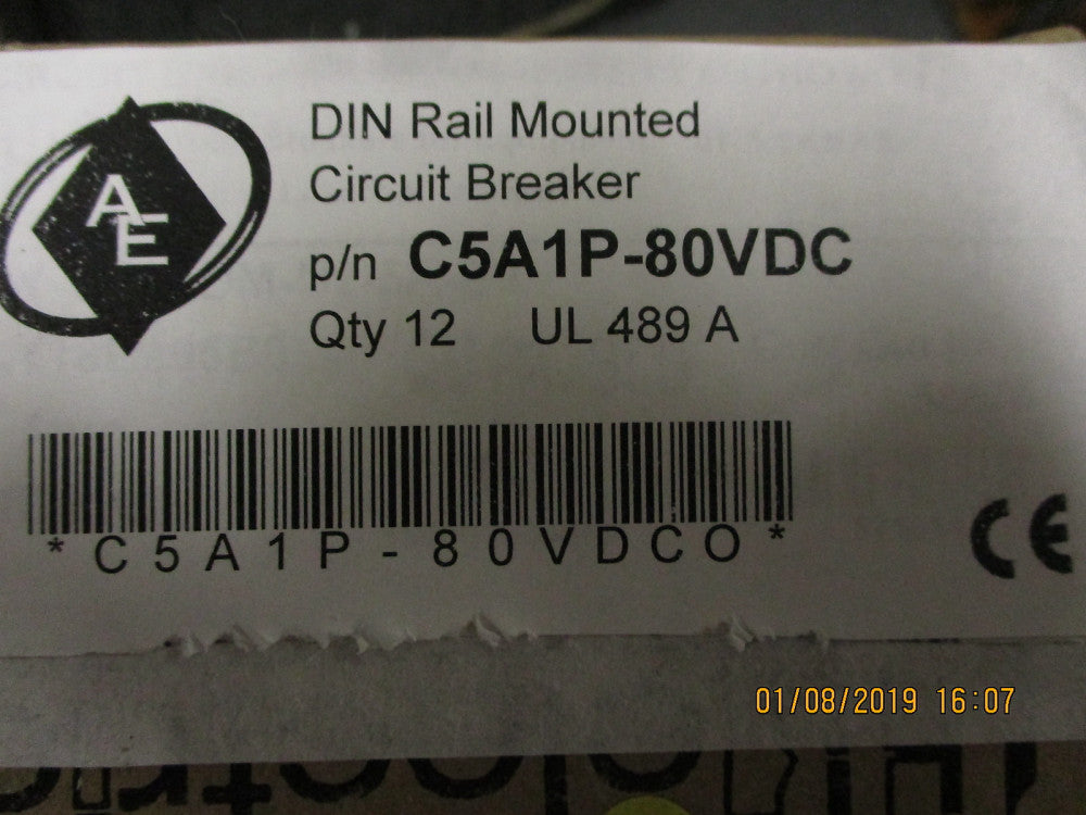 C5A1P-80VDC American Electrical Inc. CIR BRKR MAG-HYDR 5A 80VDC LEVER BRAND NEW!