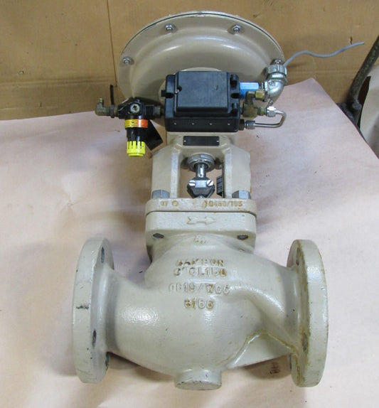 SAMSON ACTUATOR CONTROL VALVE 3241 3" 4 BOLT FLANGE W/ POSITIONER 3760