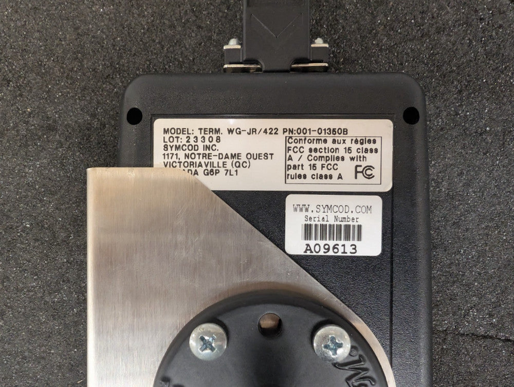 Used, Symcod, WG-JR/422, PRODUCTIVITY TERMINAL P/N : 001-01350B