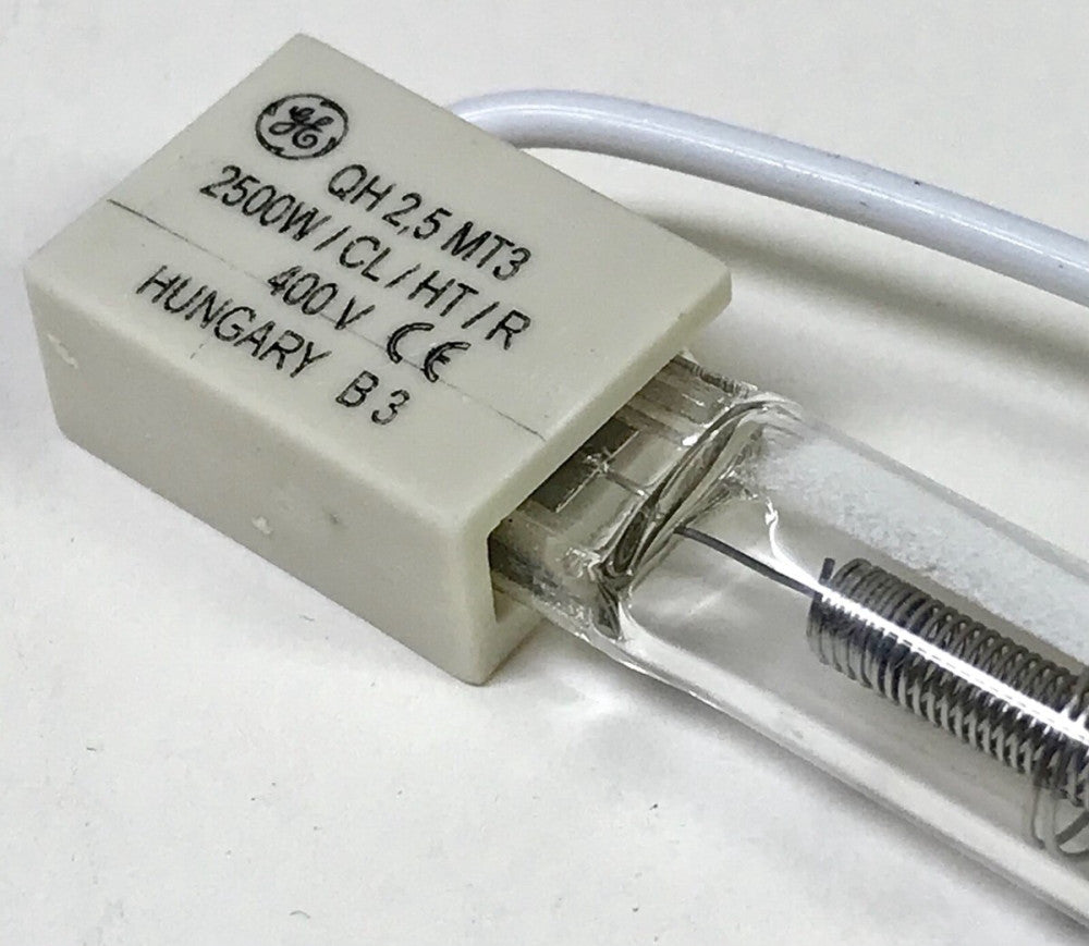 GE GENERAL ELECTRIC 28126  L-QTZ2 Infrared Quartz Heat Lamp QH2500MT3 CL HT R 