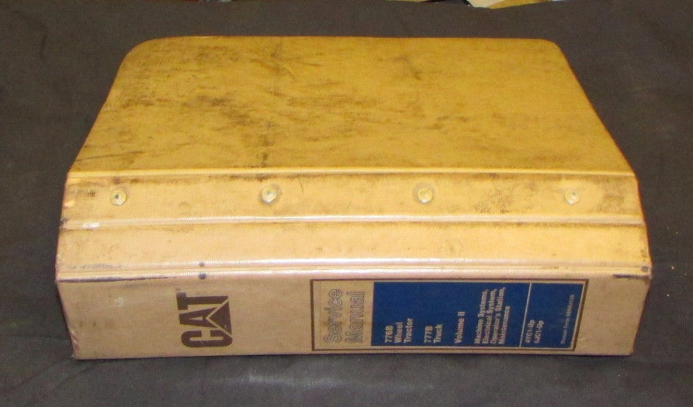 SET CATERPILLAR 4YC1 UP 6JC1 UP 776B Wheel Tractor 777B Truck Service Manual 1&2