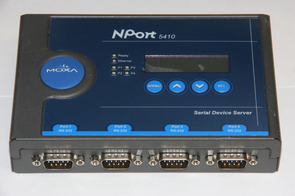 MOXA TECHNOLOGIES NPORT 5410 Rev 2.2 Quad Port RS-232 Serial Device Server