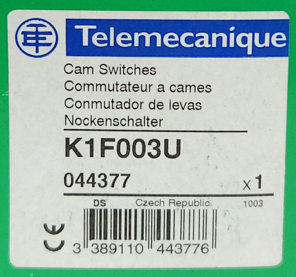 TELEMECANIQUE K1F003U Multifixing Switch Block 22mm Series K 3 Pole 45° 12 AMP